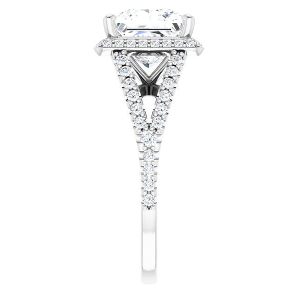 Halo-Style Engagement Ring Image 4 Von's Jewelry, Inc. Lima, OH