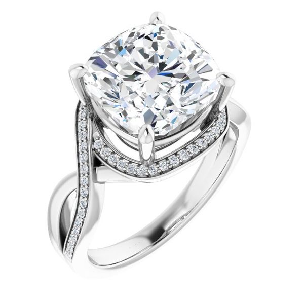 Bypass Halo-Style Engagement Ring Trinity Jewelers  Pittsburgh, PA