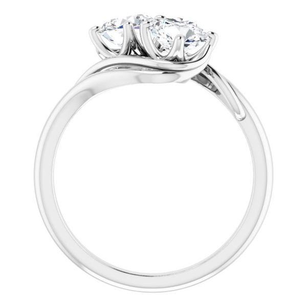 Two-Stone Engagement Ring Image 2 Goldstein's Jewelers Mobile, AL