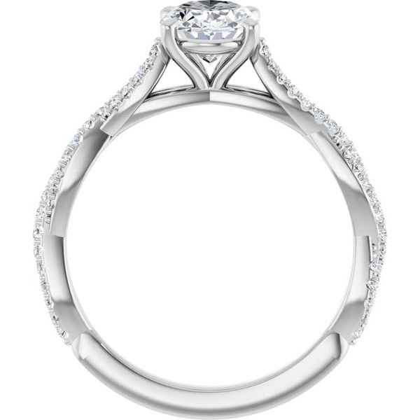 Infinity-Inspired Engagement Ring Image 2 Goldstein's Jewelers Mobile, AL