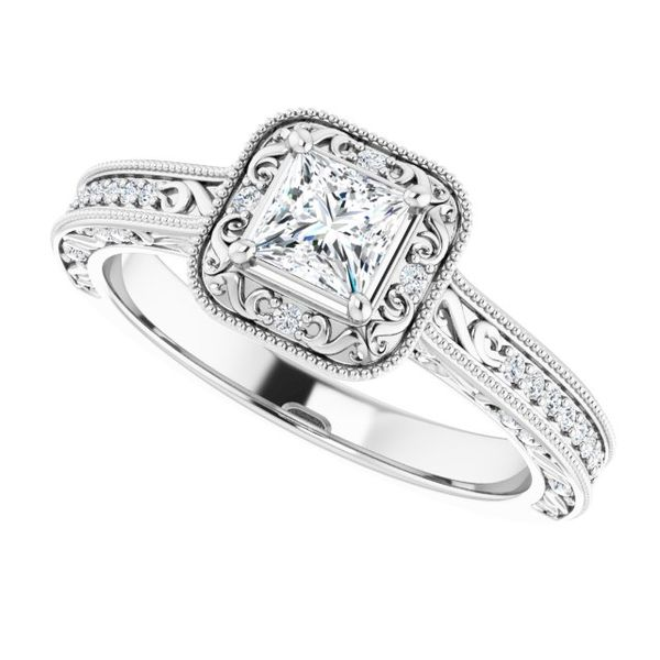14K Diamond Halo Initial Macrame Bracelet – KEILA