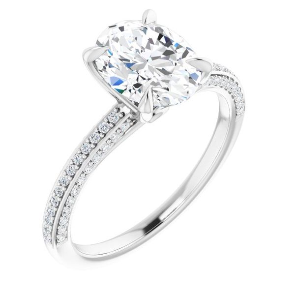 Accented Engagement Ring Goldstein's Jewelers Mobile, AL