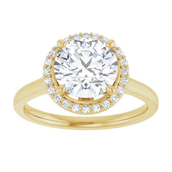 Halo-Style Engagement Ring Image 3 Robison Jewelry Co. Fernandina Beach, FL