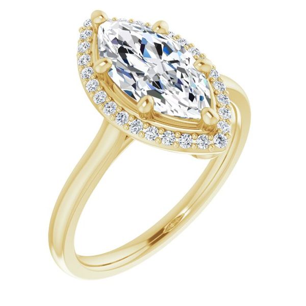 Halo-Style Engagement Ring Goldstein's Jewelers Mobile, AL