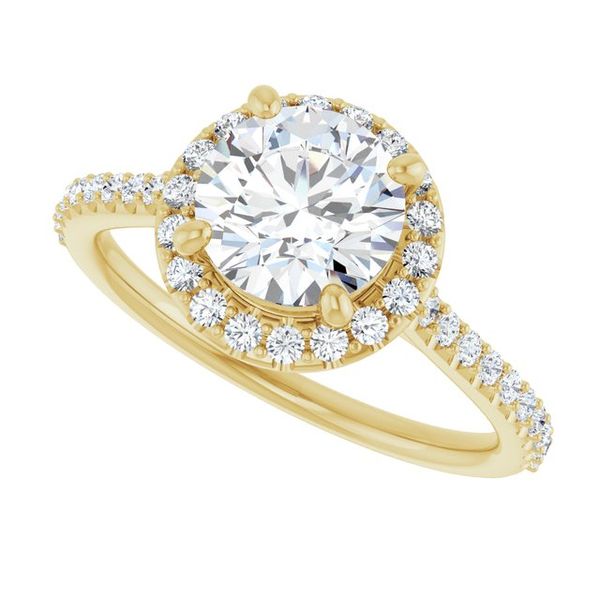 Halo-Style Engagement Ring Image 5 Jambs Jewelry Raymond, NH