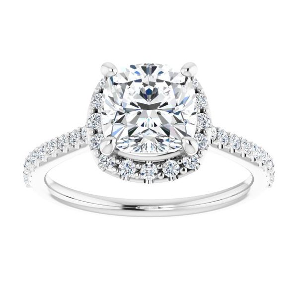 Halo-Style Engagement Ring Image 3 Swede's Jewelers East Windsor, CT