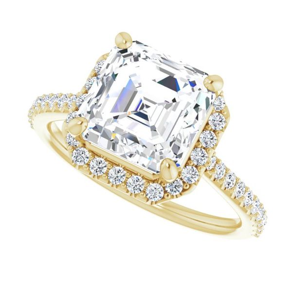 Halo-Style Engagement Ring Image 5 Jambs Jewelry Raymond, NH