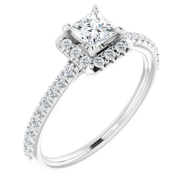 Halo-Style Engagement Ring