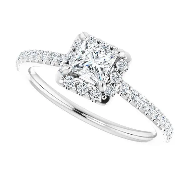 Halo-Style Engagement Ring