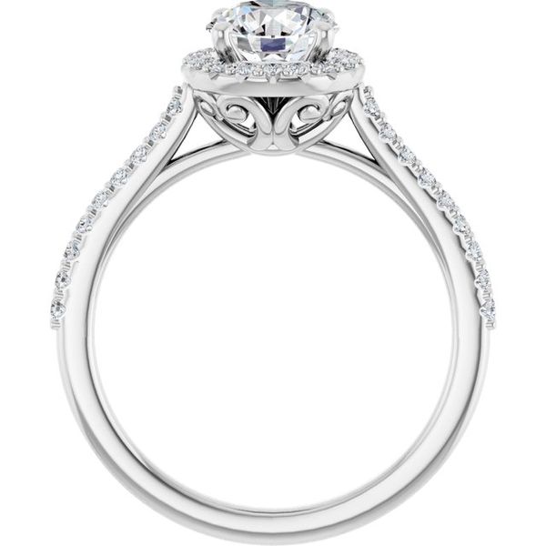 Halo-Style Engagement Ring Image 2 Swede's Jewelers East Windsor, CT