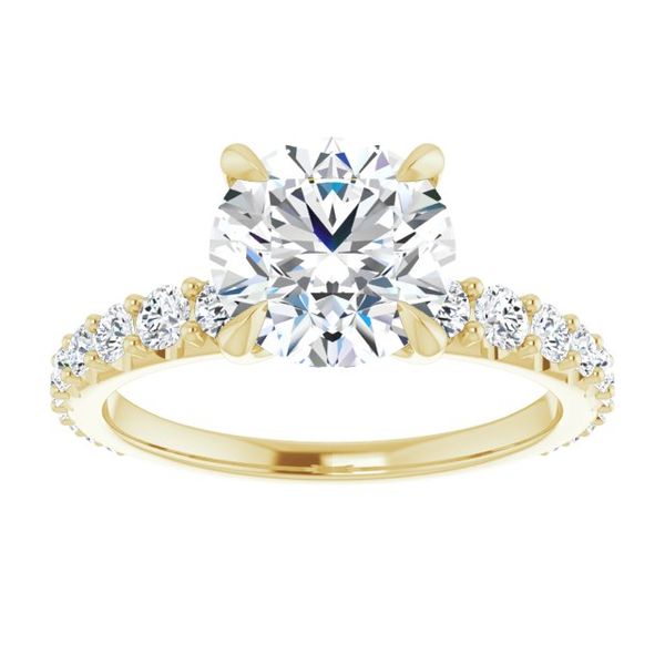 Accented Engagement Ring Image 3 The Hills Jewelry LLC Worthington, OH