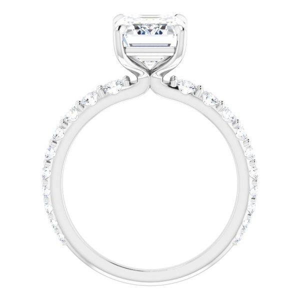 Accented Engagement Ring Image 2 Goldstein's Jewelers Mobile, AL