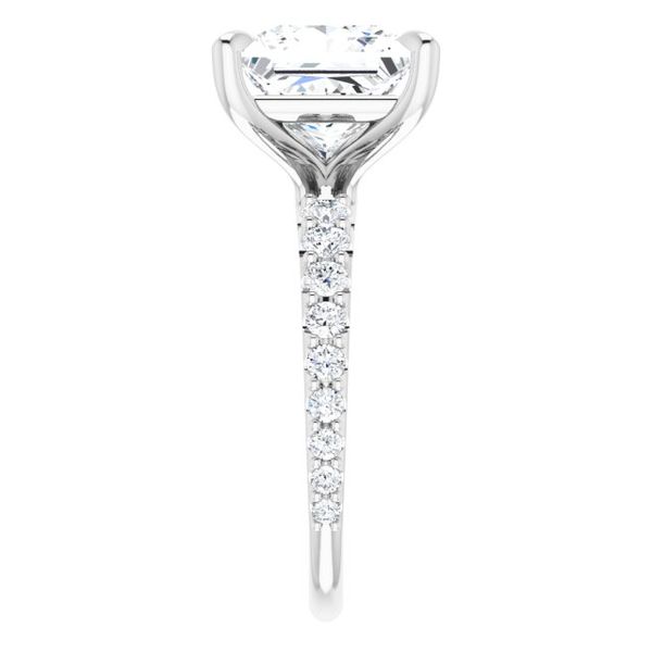 Accented Engagement Ring Image 4 Goldstein's Jewelers Mobile, AL