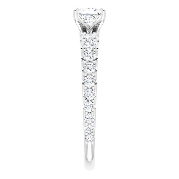 Accented Engagement Ring Image 4 Goldstein's Jewelers Mobile, AL