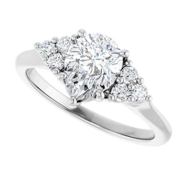 Accented Engagement Ring Image 5 Goldstein's Jewelers Mobile, AL