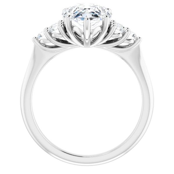 Accented Engagement Ring Image 2 Goldstein's Jewelers Mobile, AL