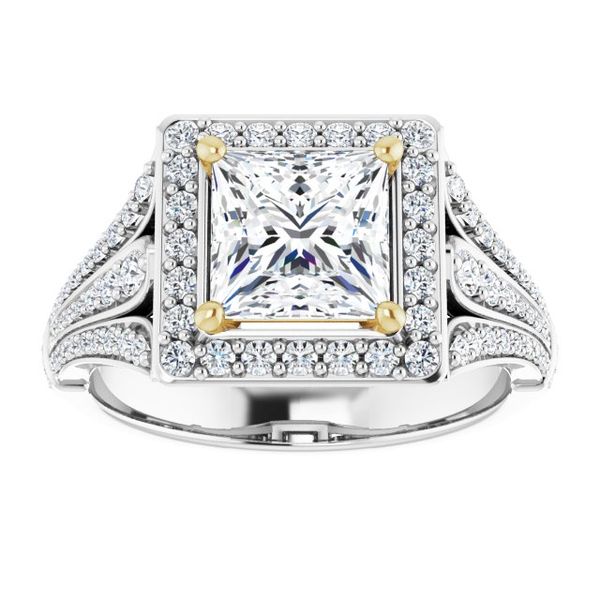 Halo-Style Engagement Ring Image 3 Javeri Jewelers Inc Frisco, TX