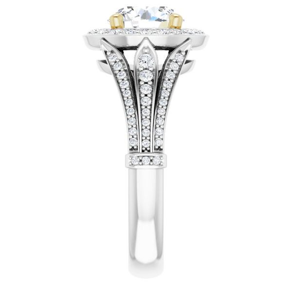 Halo-Style Engagement Ring Image 4 Javeri Jewelers Inc Frisco, TX