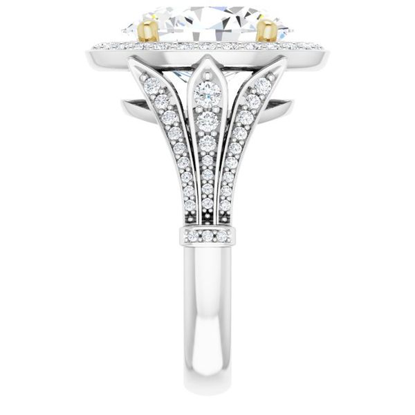 Halo-Style Engagement Ring Image 4 Goldstein's Jewelers Mobile, AL