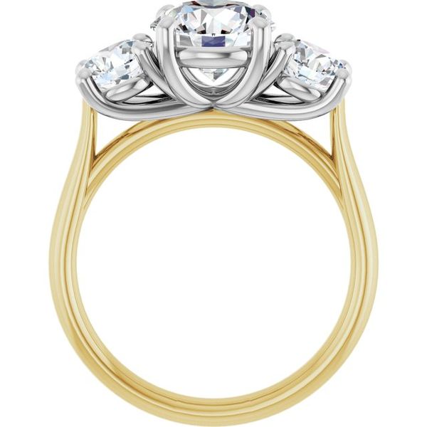 Three-Stone Engagement Ring Image 2 Swede's Jewelers East Windsor, CT