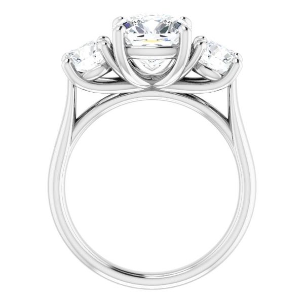 Three-Stone Engagement Ring Image 2 Goldstein's Jewelers Mobile, AL
