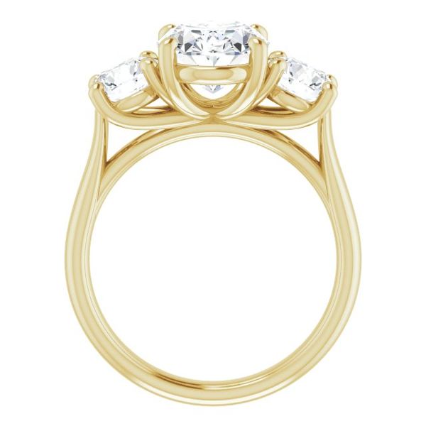 Three-Stone Engagement Ring Image 2 Goldstein's Jewelers Mobile, AL