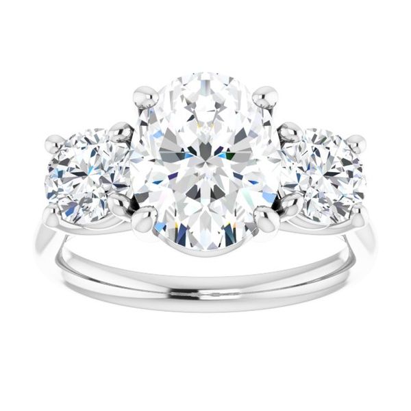 Three-Stone Engagement Ring Image 3 Blue Water Jewelers Saint Augustine, FL