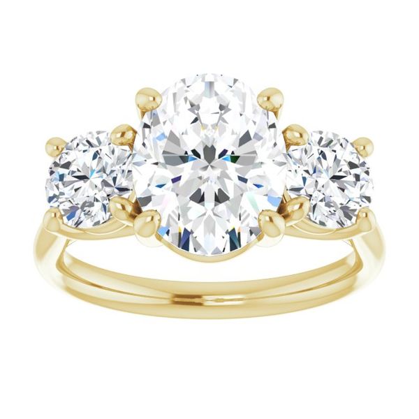 Three-Stone Engagement Ring Image 3 Blue Water Jewelers Saint Augustine, FL