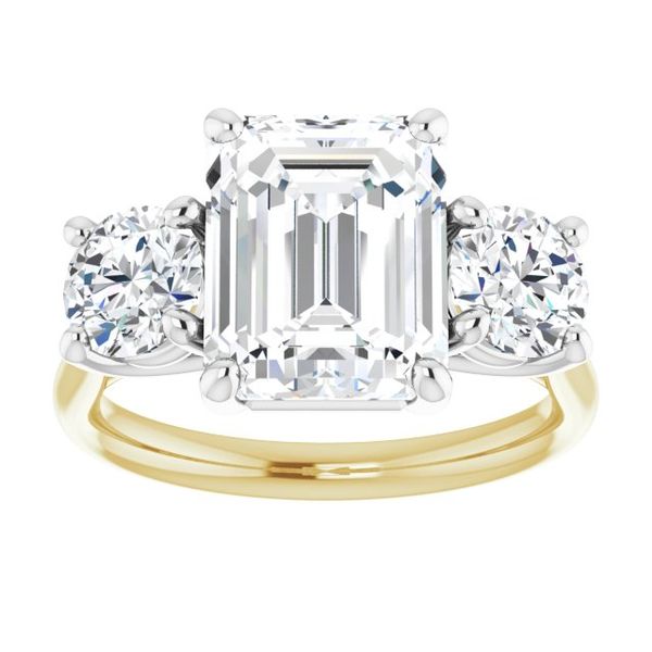 Three-Stone Engagement Ring Image 3 Goldstein's Jewelers Mobile, AL