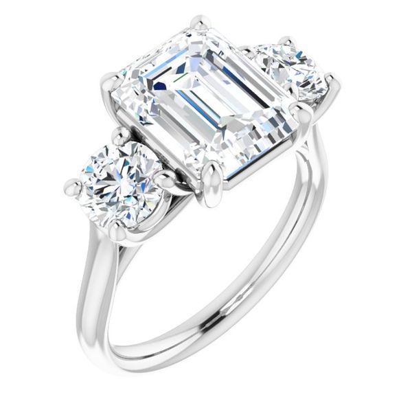 Three-Stone Engagement Ring Blue Water Jewelers Saint Augustine, FL