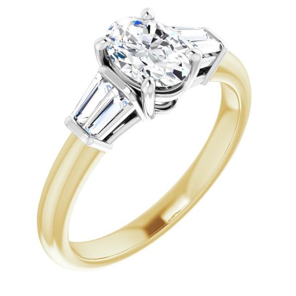 Baguette Accented Engagement Ring James Douglas Jewelers LLC Monroeville, PA