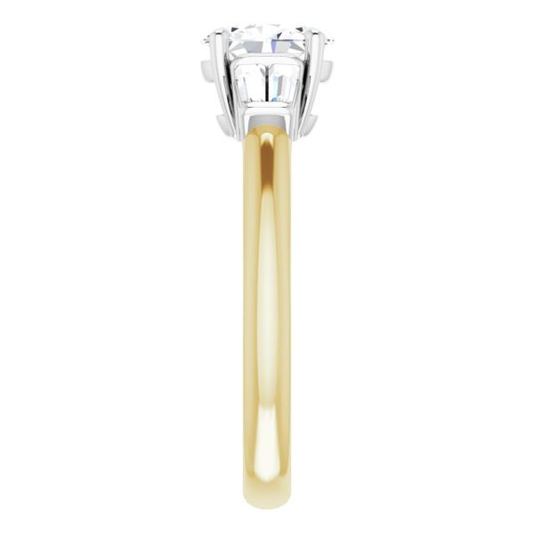 Baguette Accented Engagement Ring Image 4 James Douglas Jewelers LLC Monroeville, PA