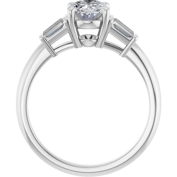 Baguette Accented Engagement Ring Image 2 James Douglas Jewelers LLC Monroeville, PA