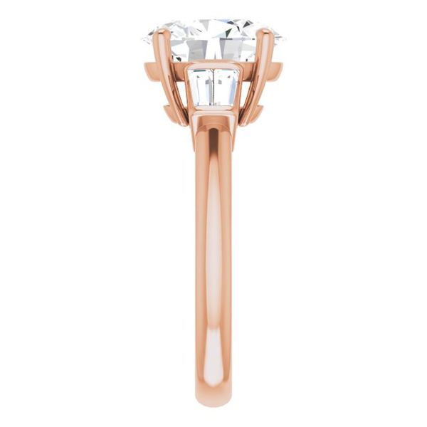 Baguette Accented Engagement Ring Image 4 James Douglas Jewelers LLC Monroeville, PA