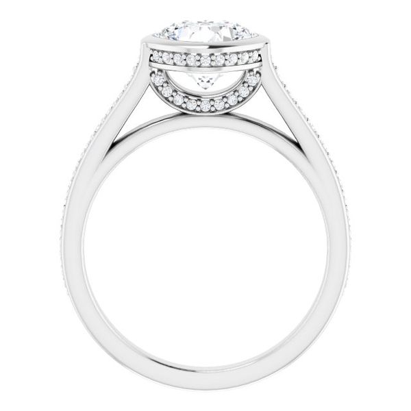 Bezel-Set Engagement Ring Image 2 Oak Valley Jewelers Oakdale, CA