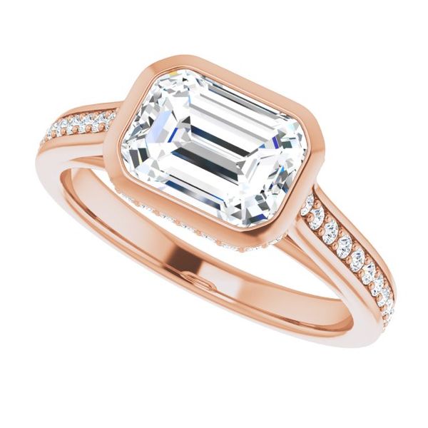 Bezel-Set Engagement Ring Image 5 Oak Valley Jewelers Oakdale, CA