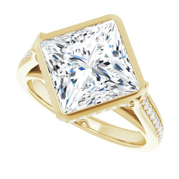 Bezel-Set Engagement Ring Image 5 James Douglas Jewelers LLC Monroeville, PA