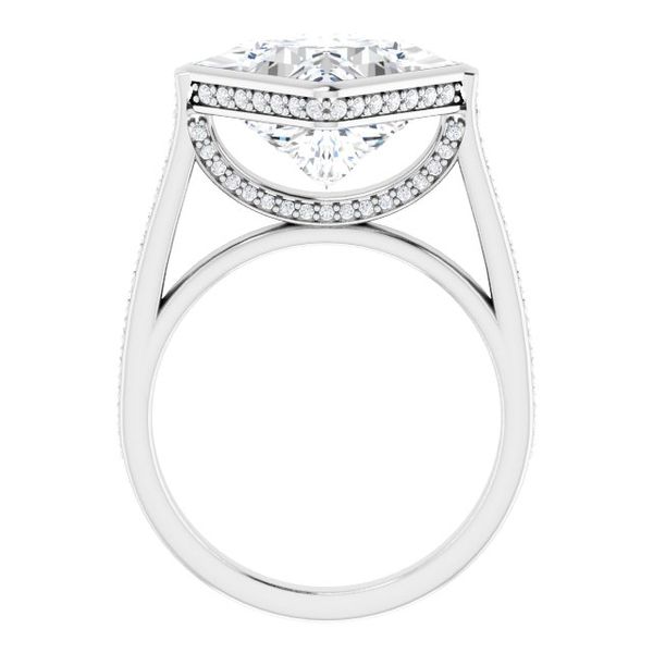 Bezel-Set Engagement Ring Image 2 Lester Martin Dresher, PA