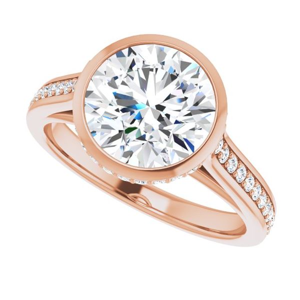 Bezel-Set Engagement Ring Image 5 Oak Valley Jewelers Oakdale, CA