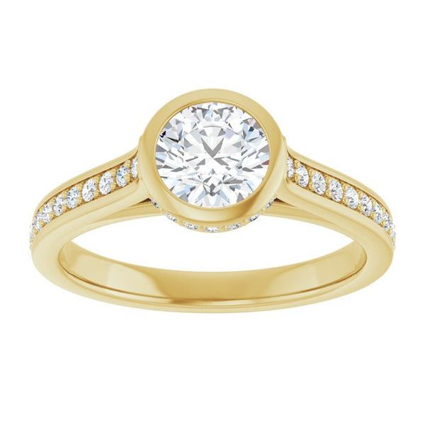 Bezel-Set Engagement Ring Image 3 Oak Valley Jewelers Oakdale, CA