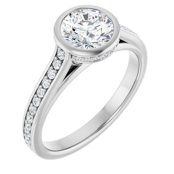 Bezel-Set Engagement Ring Michael Szwed Jewelers Longmeadow, MA