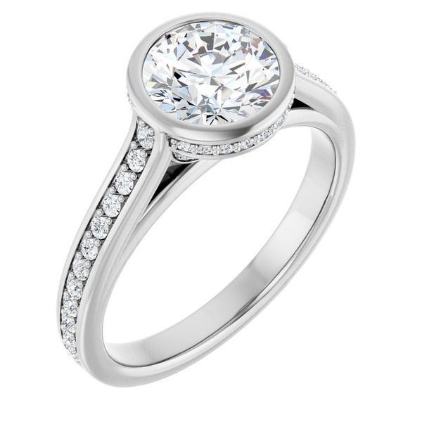 Bezel-Set Engagement Ring Z's Fine Jewelry Peoria, AZ