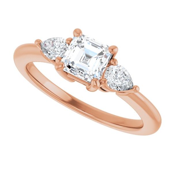Three-Stone Engagement Ring Image 5 Michael Szwed Jewelers Longmeadow, MA