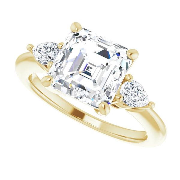 Three-Stone Engagement Ring Image 5 Oak Valley Jewelers Oakdale, CA
