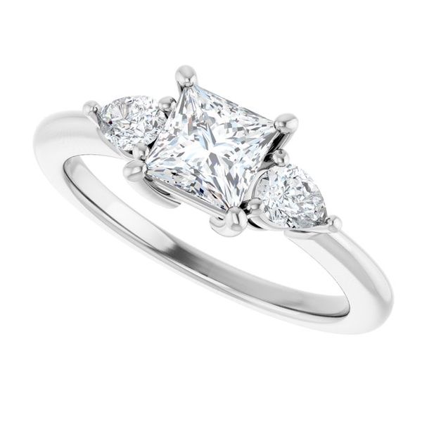 Three-Stone Engagement Ring Image 5 Michael Szwed Jewelers Longmeadow, MA