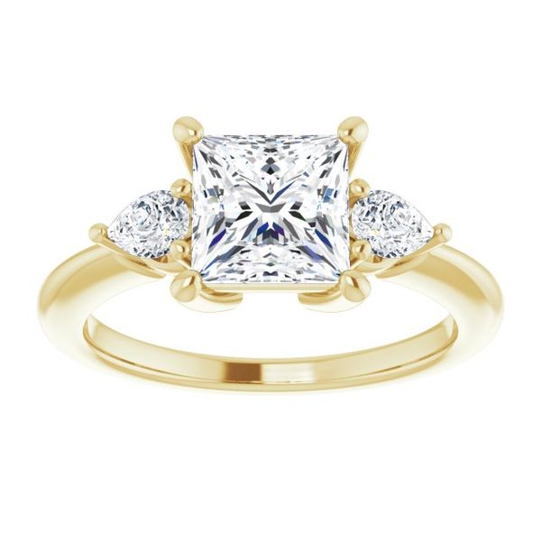 Three-Stone Engagement Ring Image 3 Oak Valley Jewelers Oakdale, CA