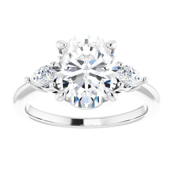 Three-Stone Engagement Ring Image 3 Oak Valley Jewelers Oakdale, CA
