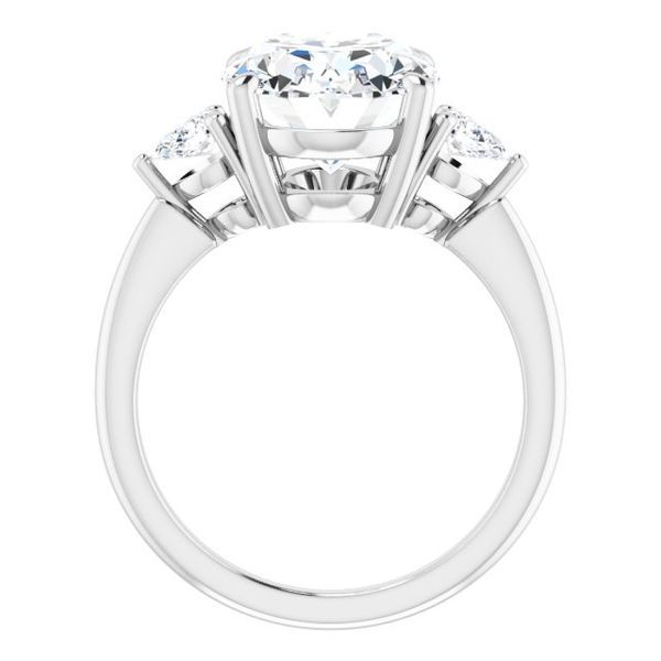 Three-Stone Engagement Ring Image 2 Michael Szwed Jewelers Longmeadow, MA