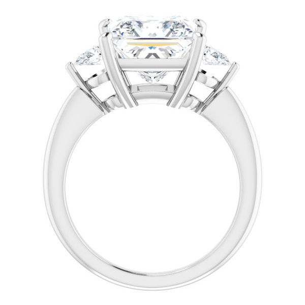 Three-Stone Engagement Ring Image 2 Michael Szwed Jewelers Longmeadow, MA