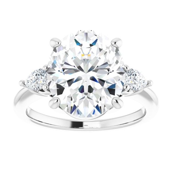 Three-Stone Engagement Ring Image 3 House of Silva Wooster, OH